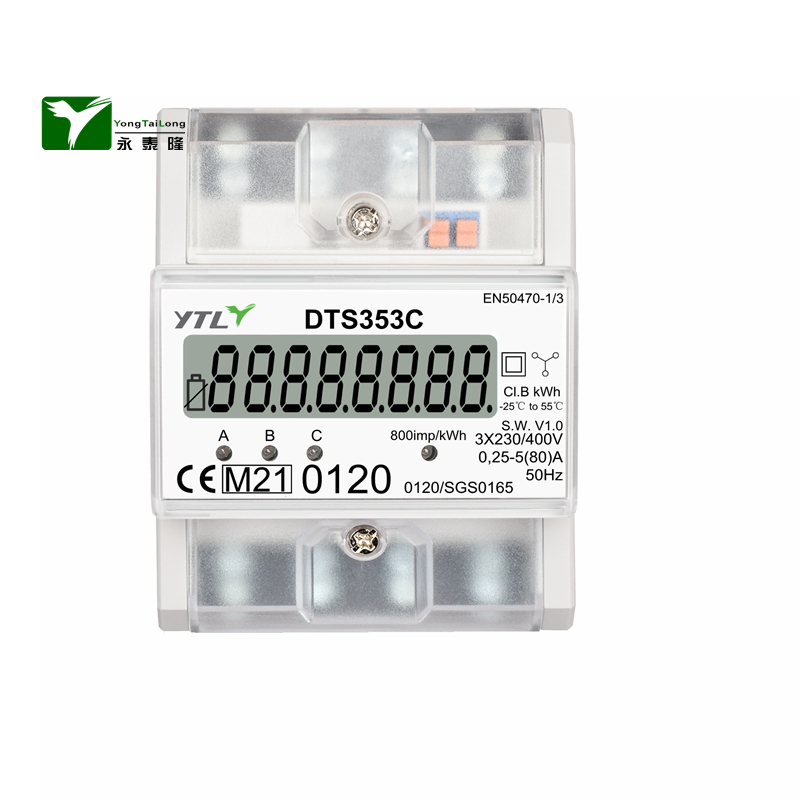 YTL Company DTS353C  DIN Rail 3P 4 Model Electricity Meter MID 