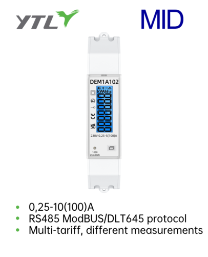 YTL DEM1A DIN Rail Single Phase Power Meter Products YTL DEM1A DIN Rail Single Phase Power Meter Products