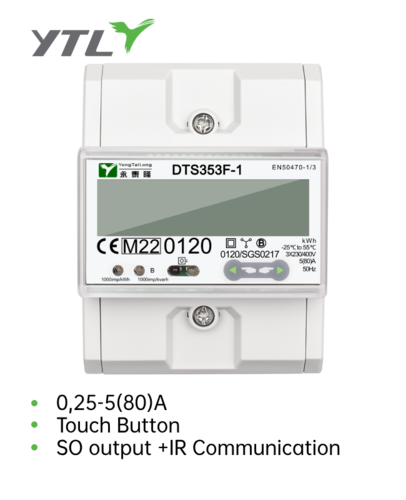 YTL Manufacturer DTS353F 5(80)A 3 Phase Electricity Meter YTL Manufacturer DTS353F 5(80)A 3 Phase Electricity Meter
