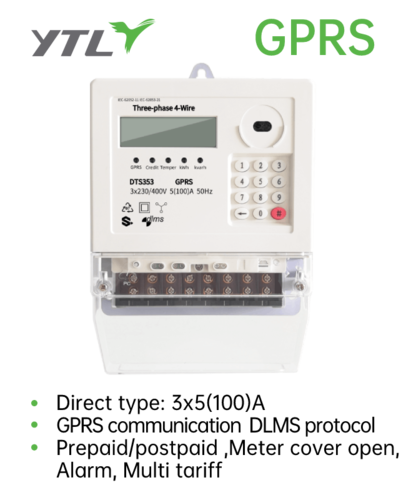 YTL STS Prepaid Meter 3P 4W GPRS 4G Electricity Meter YTL STS Prepaid Meter 3P 4W GPRS 4G Electricity Meter