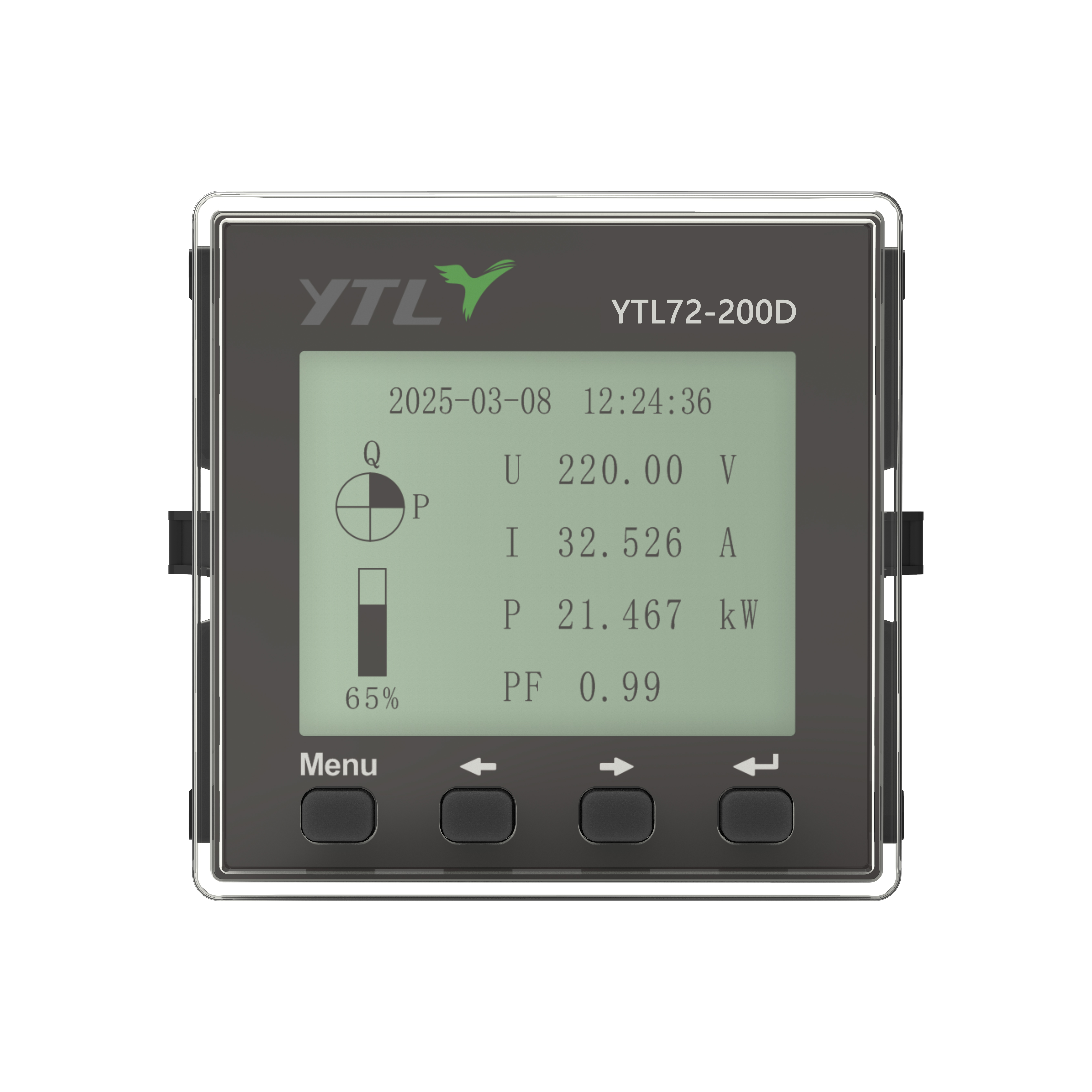 Three-phase electronic digital display Panel meter YTL72 Series